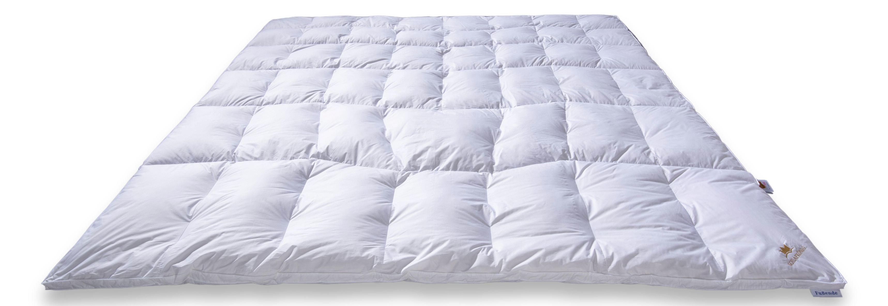 Daunendecke medium warm 220x240 Frontansicht