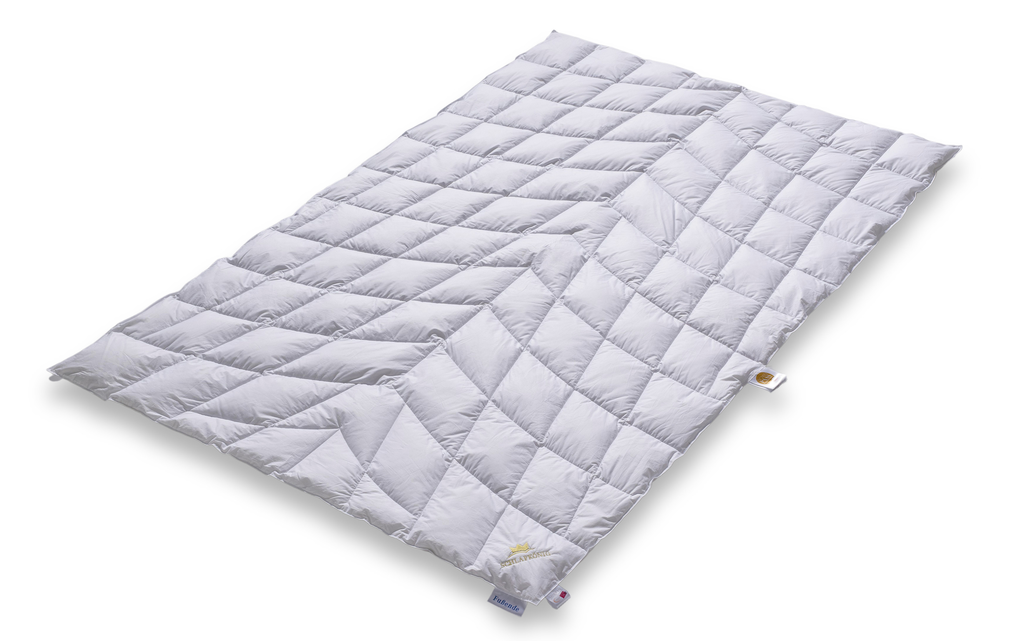 Daunendecke sommerleicht 200x200 seitlich Marke SCHLAFKÖNIG