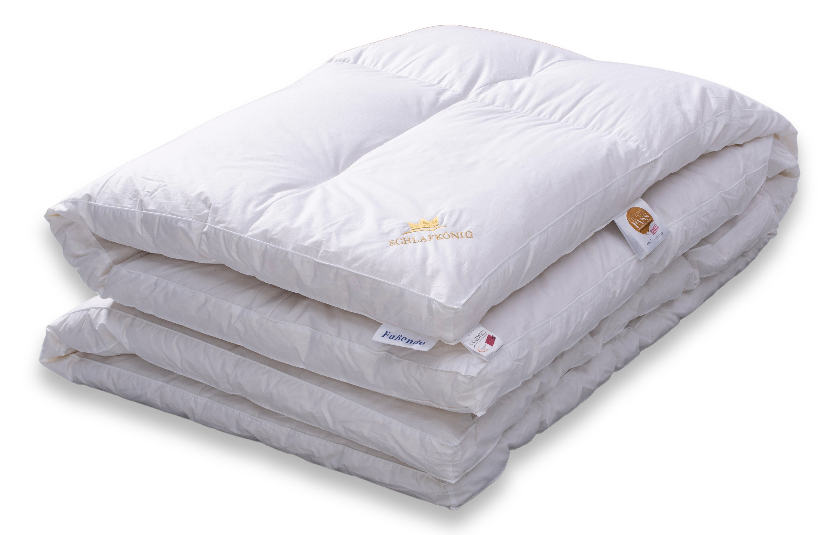 Daunendecke extra warm SCHLAFKÖNIG 135 x 200 gefaltet