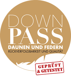 DOWNPASS zertifizierte Daunen Füllung