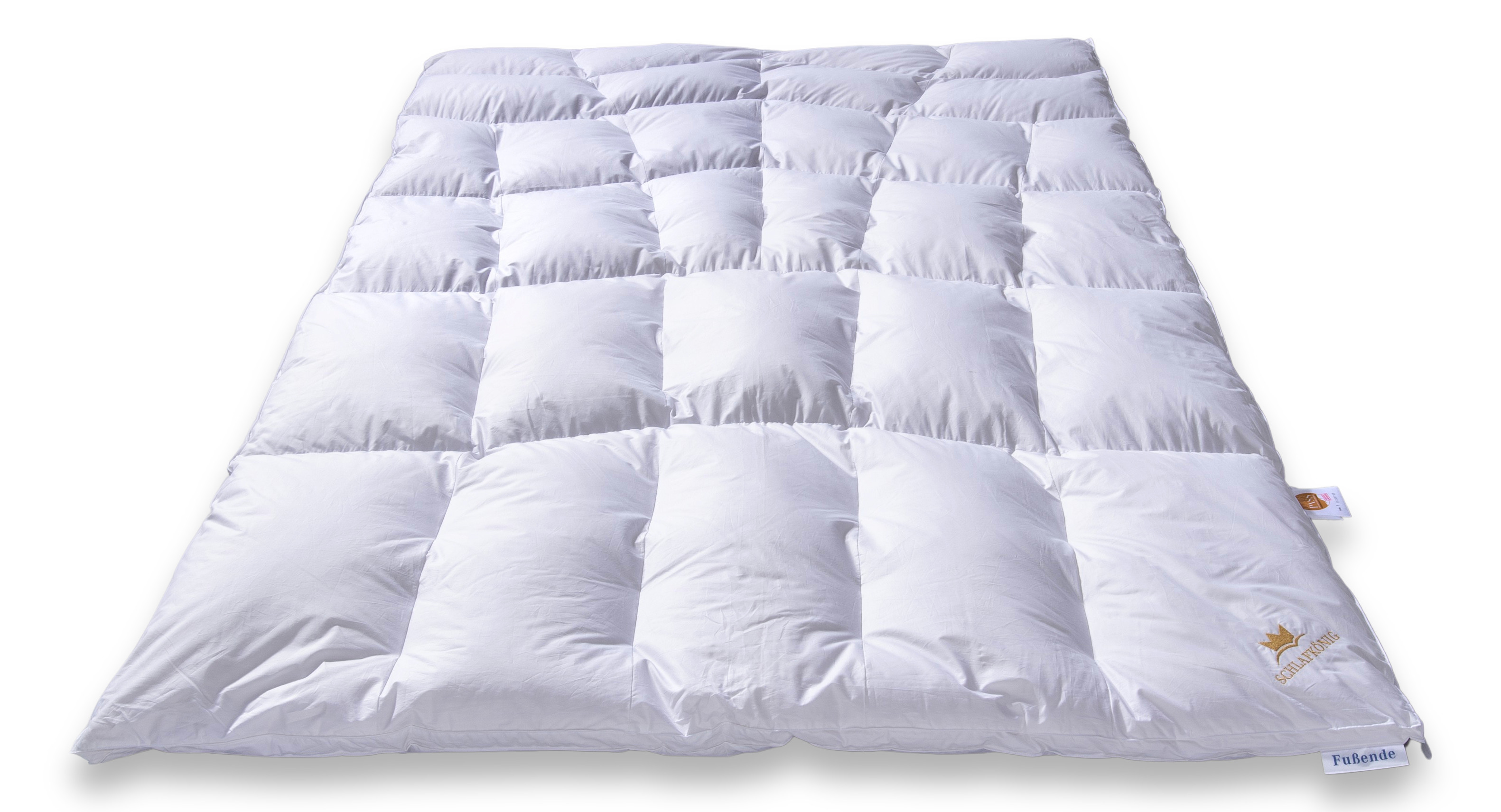 Daunendecke medium warm 200x200 Frontansicht