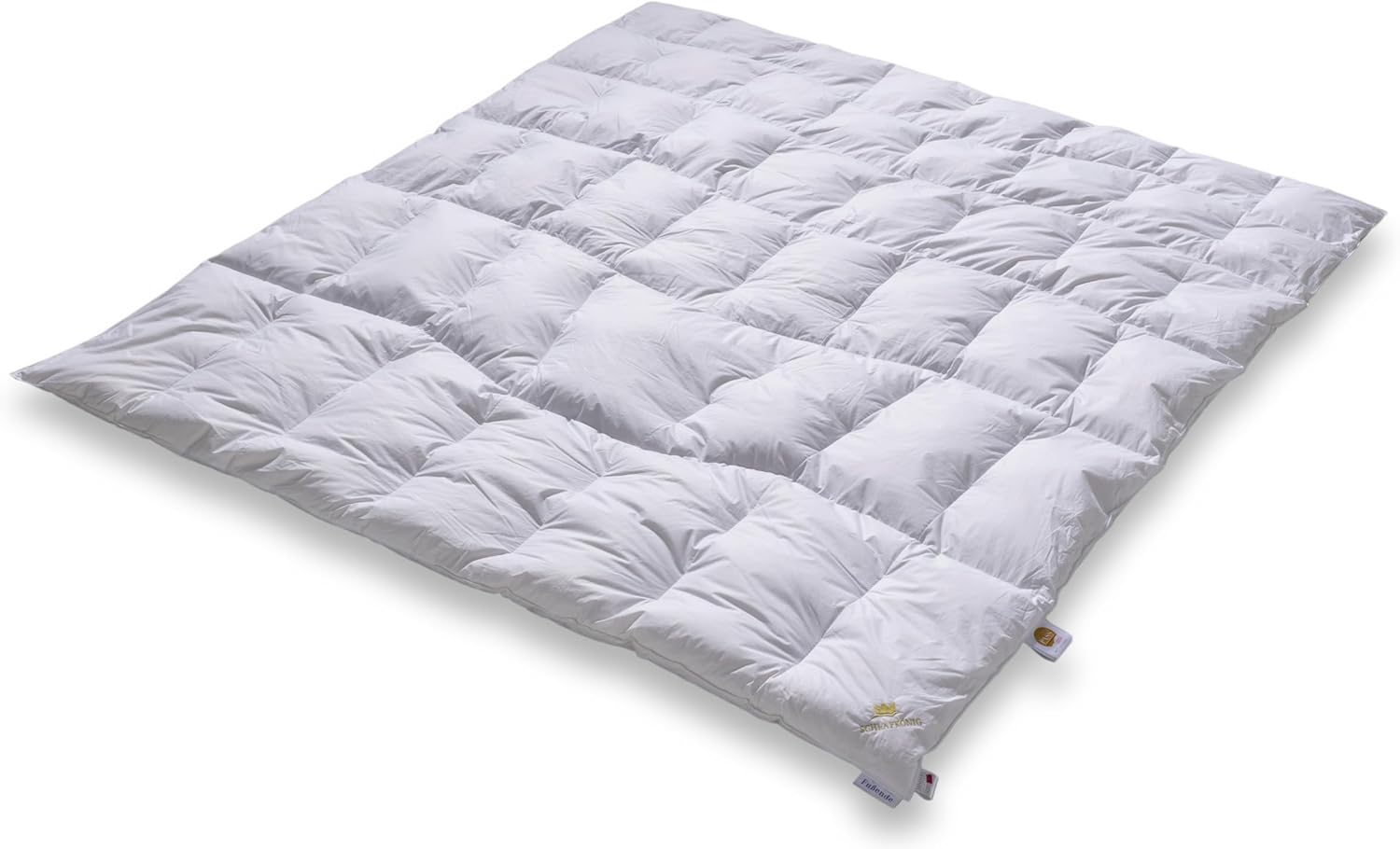 Daunendecke 220x240 mit Körperzonen-Steppung - leicht warm