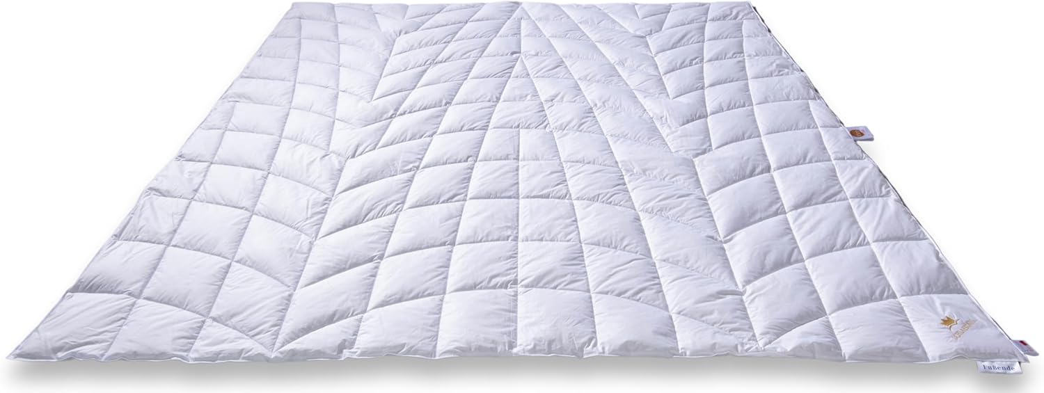 Sommerdaunendecke 200x220 mit Körperzonen-Steppung - sommerleicht